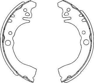 Kavo Parts KBS-1906 - Комплект тормозных колодок, барабанные autospares.lv