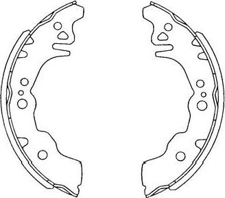 Kavo Parts KBS-1903 - Комплект тормозных колодок, барабанные autospares.lv