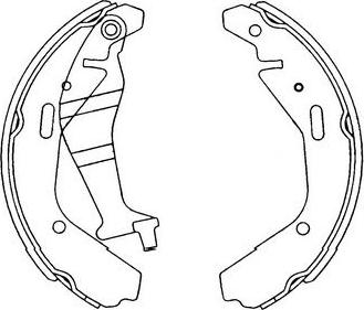 Kavo Parts KBS-8904 - Комплект тормозных колодок, барабанные autospares.lv