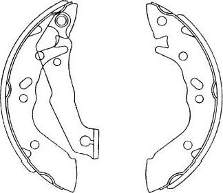 Kavo Parts KBS-3411 - Комплект тормозных колодок, барабанные autospares.lv