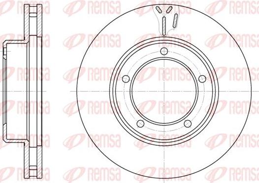 Kawe 6945 10 - Тормозной диск autospares.lv