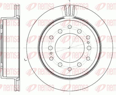 Kawe 6956 10 - Тормозной диск autospares.lv