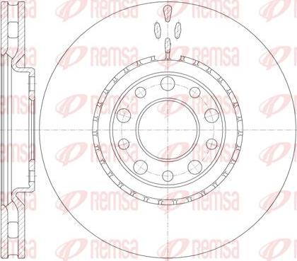 Kawe 6964 10 - Тормозной диск autospares.lv