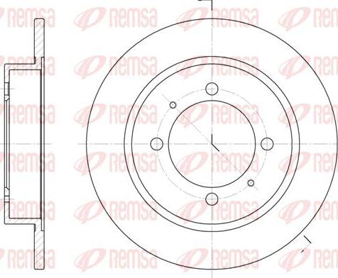 Kawe 6447 00 - Тормозной диск autospares.lv