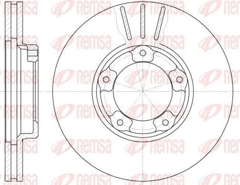 Kawe 6405 10 - Тормозной диск autospares.lv