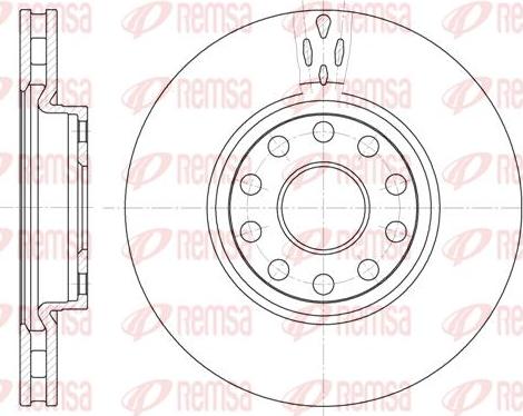 Kawe 6479 10 - Тормозной диск autospares.lv