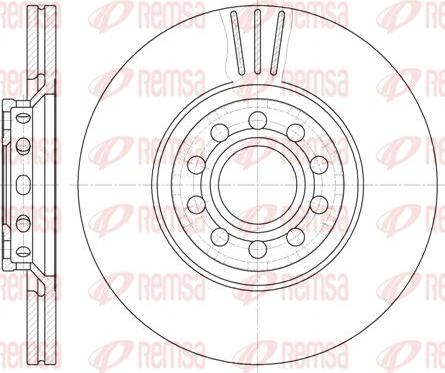 Kawe 6596 10 - Тормозной диск autospares.lv