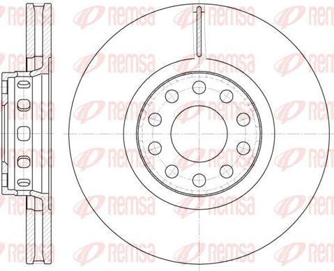 Kawe 6592 10 - Тормозной диск autospares.lv