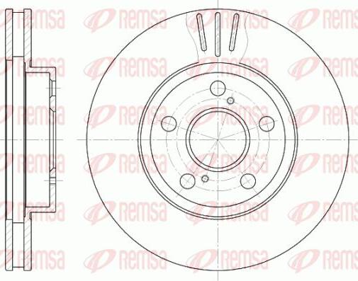 Kawe 6540 10 - Тормозной диск autospares.lv