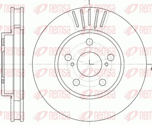 Kawe 6541 10 - Тормозной диск autospares.lv