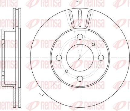 Kawe 6557 10 - Тормозной диск autospares.lv