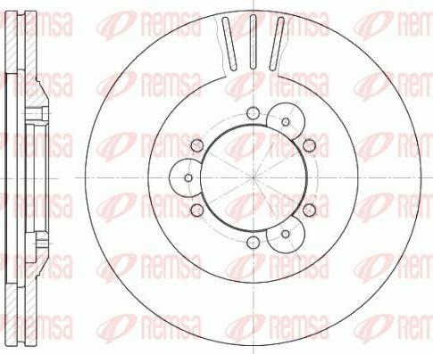 Breco BS 8281 - Тормозной диск autospares.lv