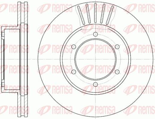 Kawe 6501 10 - Тормозной диск autospares.lv