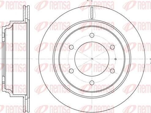 Allied Nippon ADC0708V - Тормозной диск autospares.lv