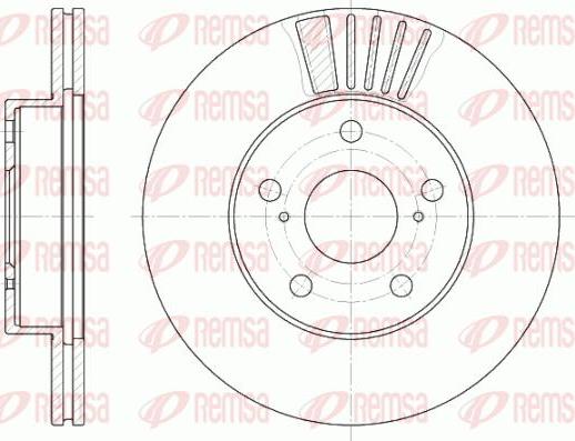 Kawe 6582 10 - Тормозной диск autospares.lv