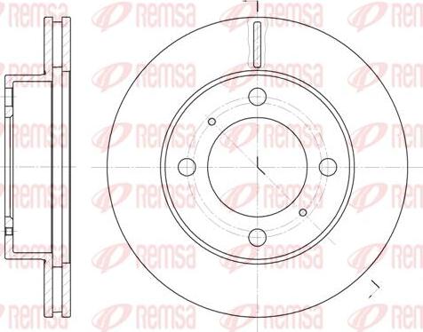 Kawe 6539 10 - Тормозной диск autospares.lv