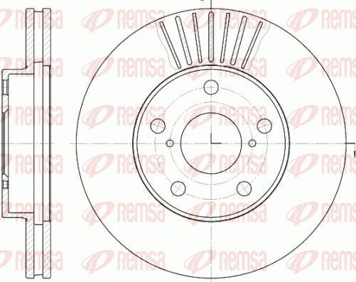 Kawe 6640 10 - Тормозной диск autospares.lv