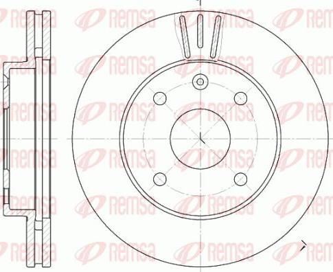 Kawe 6656 10 - Тормозной диск autospares.lv