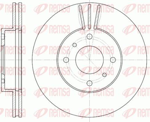 Kawe 6610 10 - Тормозной диск autospares.lv