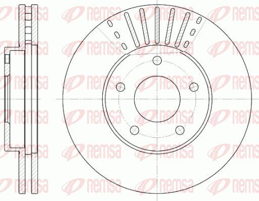 Kawe 6681 10 - Тормозной диск autospares.lv