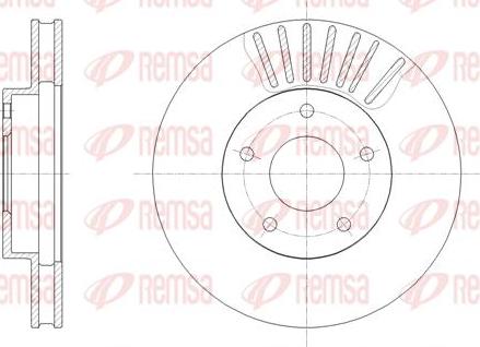 Kawe 61954 10 - Тормозной диск autospares.lv