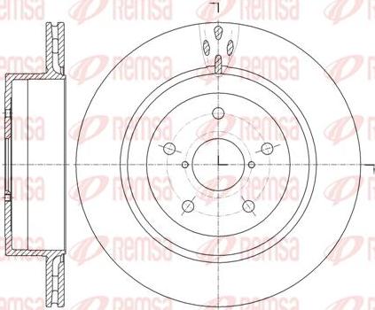 Kawe 61956 10 - Тормозной диск autospares.lv