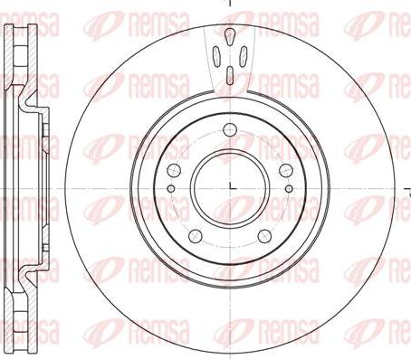 Kawe 61957 10 - Тормозной диск autospares.lv