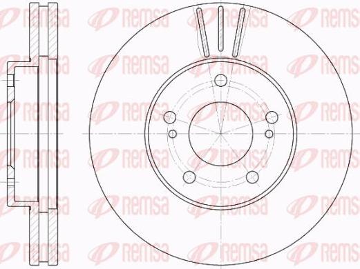 Kawe 61935 10 - Тормозной диск autospares.lv