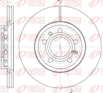 Kawe 61447 10 - Тормозной диск autospares.lv