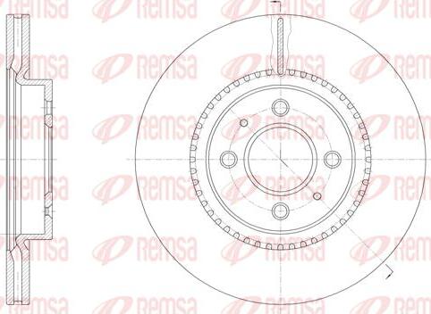 Kawe 61463 10 - Тормозной диск autospares.lv