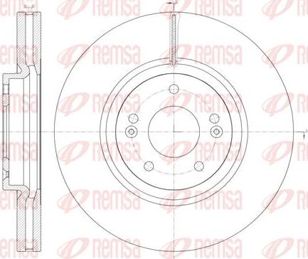 Kawe 61462 10 - Тормозной диск autospares.lv