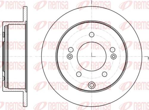 Kawe 61401 00 - Тормозной диск autospares.lv