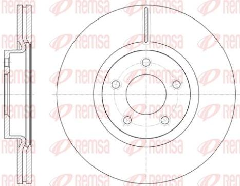 Kawe 61403 10 - Тормозной диск autospares.lv