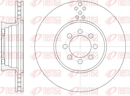 Kawe 61489 10 - Тормозной диск autospares.lv