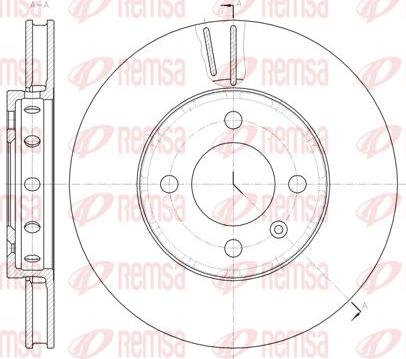 Kawe 61484 10 - Тормозной диск autospares.lv