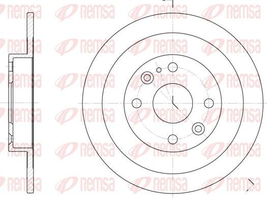 Kawe 6148 00 - Тормозной диск autospares.lv