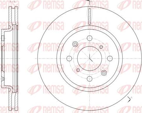 Kawe 61481 10 - Тормозной диск autospares.lv