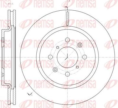 Kawe 61482 10 - Тормозной диск autospares.lv