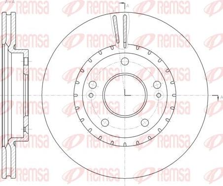 Kawe 61434 10 - Тормозной диск autospares.lv