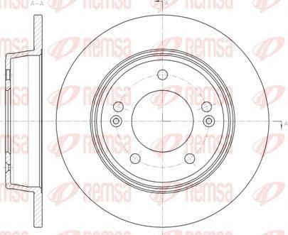 Kawe 61435 00 - Тормозной диск autospares.lv