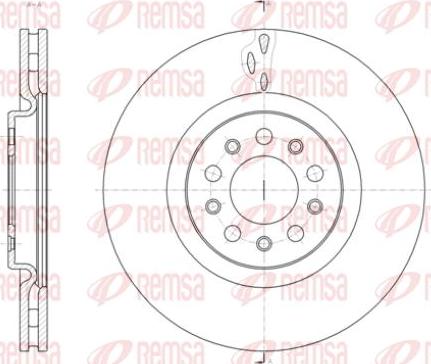 Kawe 61429 10 - Тормозной диск autospares.lv