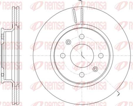 Kawe 61424 10 - Тормозной диск autospares.lv