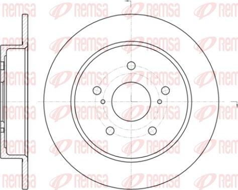 Kawe 61425 00 - Тормозной диск autospares.lv