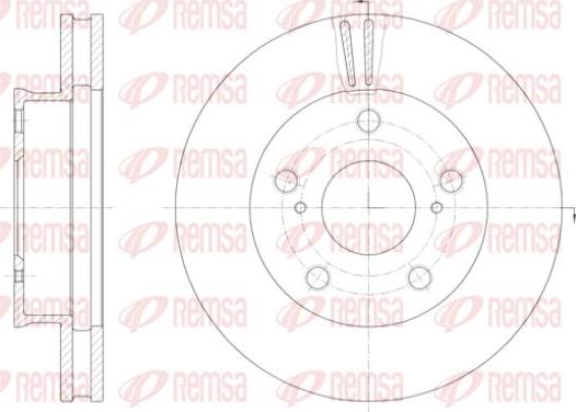 Kawe 61422 10 - Тормозной диск autospares.lv