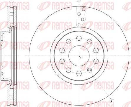 Kawe 61479 10 - Тормозной диск autospares.lv