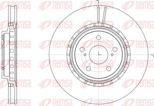 Kawe 61540 10 - Тормозной диск autospares.lv