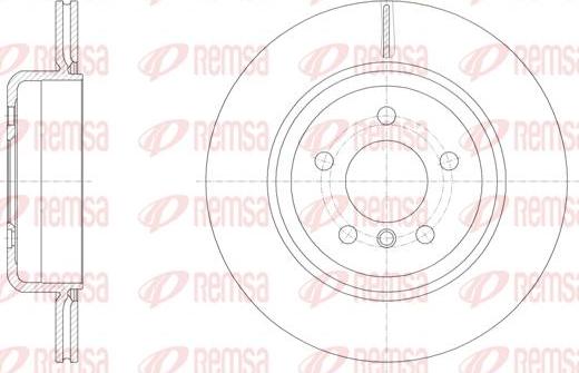 Kawe 61550 10 - Тормозной диск autospares.lv