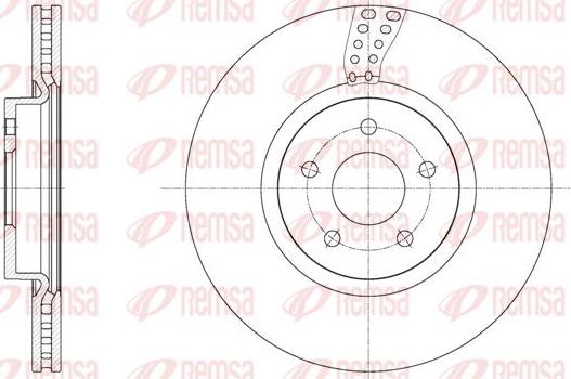 Kawe 61561 10 - Тормозной диск autospares.lv