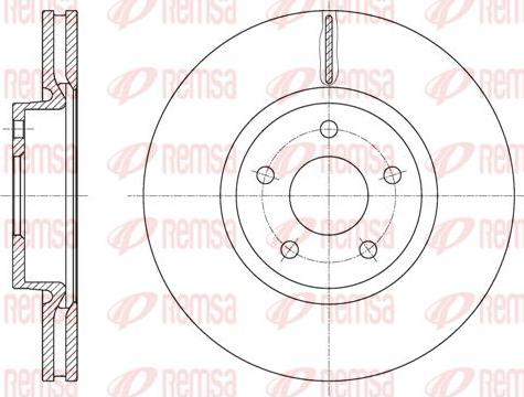 Kawe 61562 10 - Тормозной диск autospares.lv