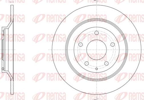 Kawe 61518 00 - Тормозной диск autospares.lv